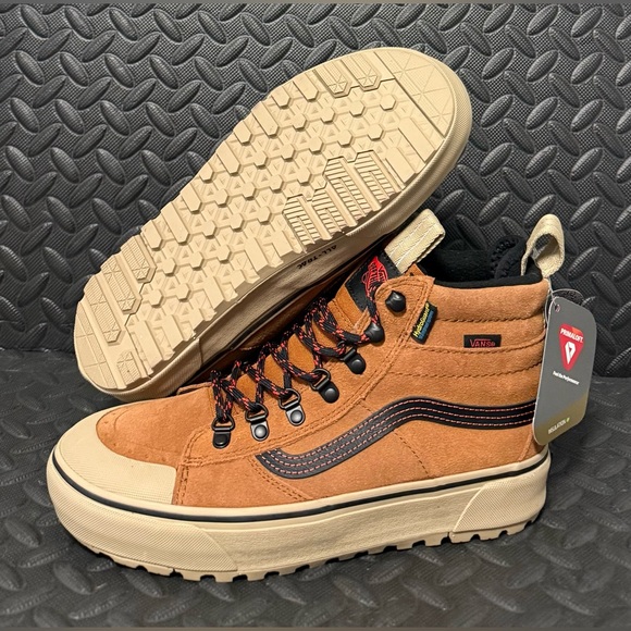 Vans Sk8-Hi MTE-2 Primaloft Brown Black Hiking Trail Winter Boots Mens Size 8